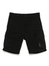 C.p. Company C.p.company Logo Cargo Shorts In Black  