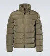 C.p. Company Chrome-r Grey Down Jacket In Brown