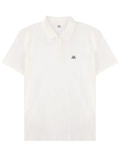 C.p. Company C. P. Company Classic Short Sleeve Polo Shirt In White