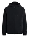 C.p. Company C.p.company Technical Fabric Hooded Jacket In Black