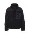 C.p. Company C.p.company Quilted Prussian Blue Down Jacket In Black
