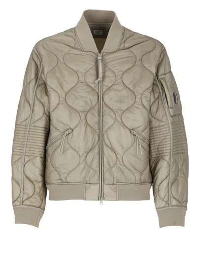 C.p. Company Long-sleeved Casual Jacket In Green