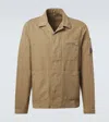 C.p. Company Twill Shirt Jacket In Grün