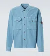 C.p. Company Cotton-blend Corduroy Overshirt In Blue