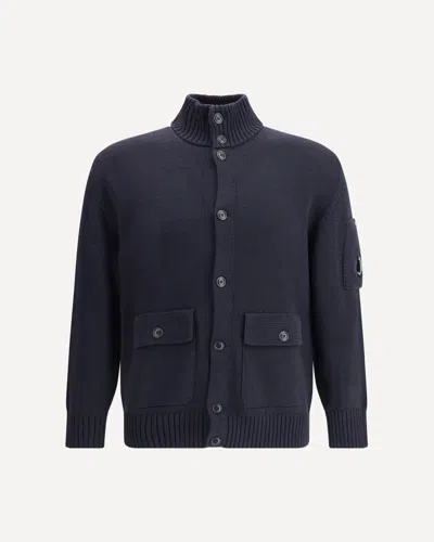 C.p. Company C. P. Company Cotton Cardigan In Blue