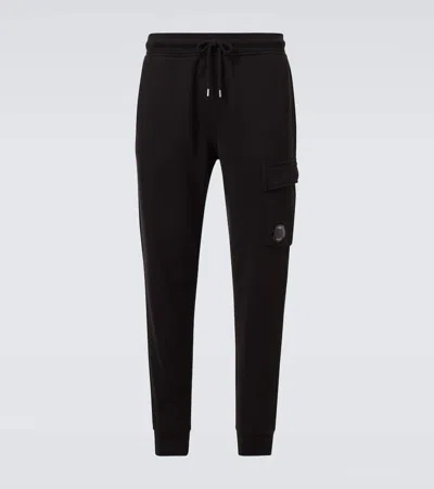 C.p. Company C. P. Company Cotton Fleece Sweatpants In Black
