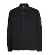 C.p. Company C.p.company Organic Gabardine Full Zip Overshirt In Black