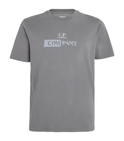 C.p. Company C. P. Company Cotton Logo T-shirt In Grey