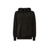 C.p. Company C.p.company Sweatshirts Hooded Open In Diagonal Raised Fleece In Black