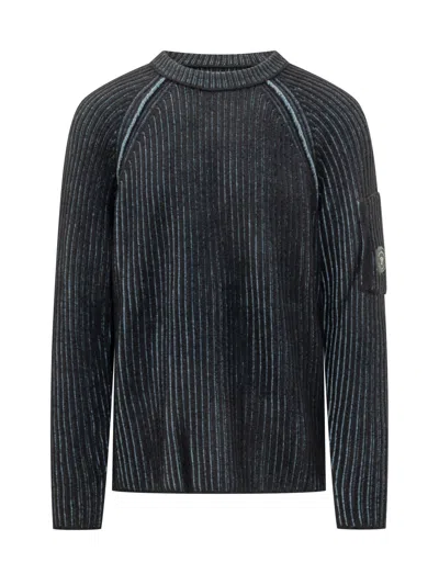 C.p. Company C. P. Company Crewneck Fleece Sweatshirt In Blue