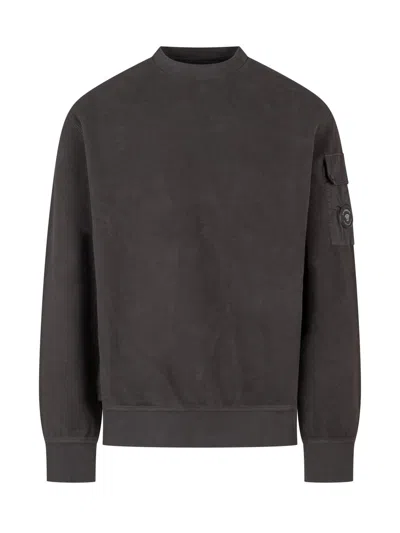 C.p. Company C. P. Company Crewneck Sweatshirt In Raven