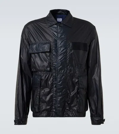 C.p. Company C. P. Company Cs Ii Lens Technical Overshirt In Schwarz