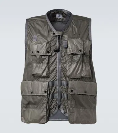C.p. Company C. P. Company Cs Ii Logo Technical Vest In Grau
