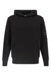 C.p. Company Relaxed-fit Hooded Sweatshirt In Black