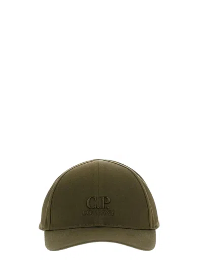 C.p. Company C. P. Company Embroidered Logo Baseball Cap In Green