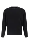 C.p. Company Fine Wool Crew Neck Sweater With Patch In Black