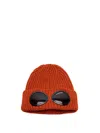C.p. Company Goggles Beanie Hat In Yellow