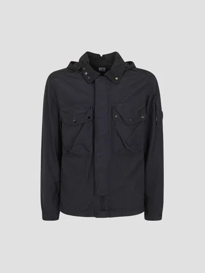 C.p. Company C. P. Company Goggle Overshirt In Black