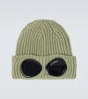C.p. Company C. P. Company Goggle Ribbed-knit Wool Beanie