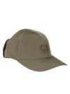 C.p. Company Chrome-r Goggle Cap In Green