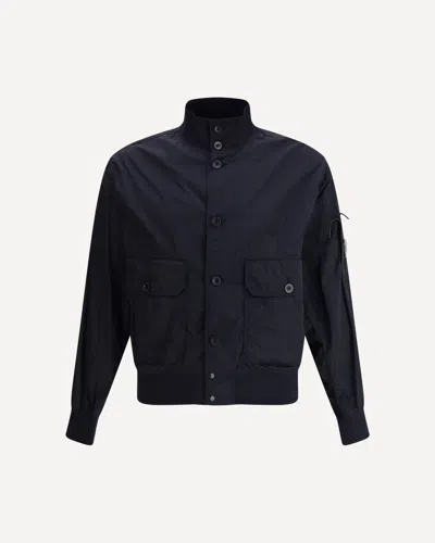 C.p. Company C. P. Company Jacket With Iconic Lens In Blue