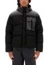 C.p. Company C. P. Company Eco Chrome-r Goggle Down Jacket In Black