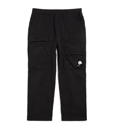 C.p. Company Kids' Cargo Trousers In Black