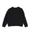 C.p. Company C. P. Company Kids Cotton Goggle-detail Sweatshirt In Black
