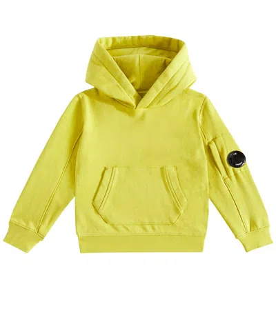 C.p. Company Kids Green Basic Hoodie In 249 Golden Palm