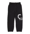 C.p. Company C. P. Company Kids Cotton Logo Sweatpants (4-14 Years) In Black