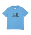 C.p. Company C. P. Company Kids Cotton Logo T-shirt In Blue