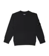 C.p. Company C. P. Company Kids Goggle-detail Sweatshirt In Black