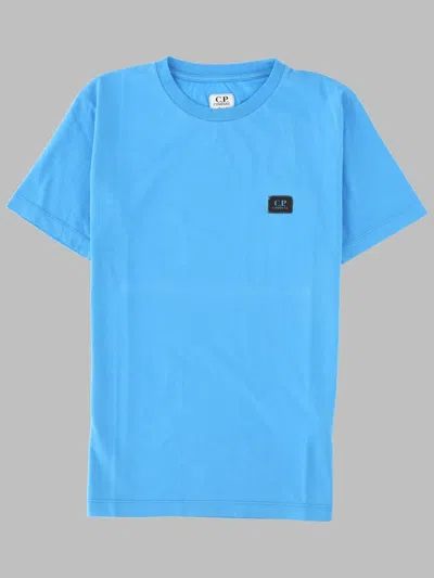 C.p. Company C. P. Company Kids Mini Cotton Short Sleeve T-shirt In Blue