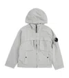 C.p. Company C. P. Company Kids Technical Hooded Chrome Jacket In Green