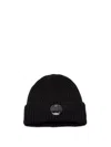 C.p. Company Beanie Wool Removable Accessories In Black  