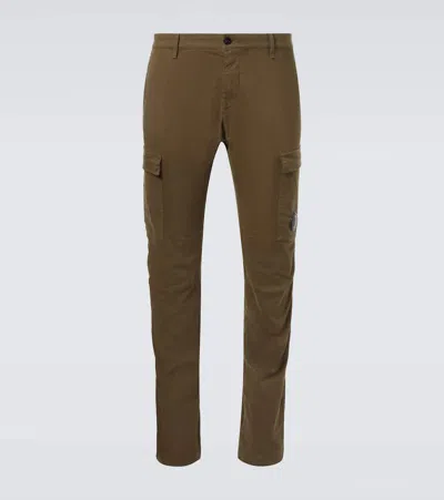 C.p. Company C. P. Company Lens Cotton Cargo Pants In Brown
