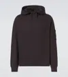 C.p. Company C. P. Company Lens Cotton Hoodie In Black
