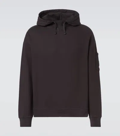 C.p. Company C. P. Company Lens Cotton Hoodie In Black