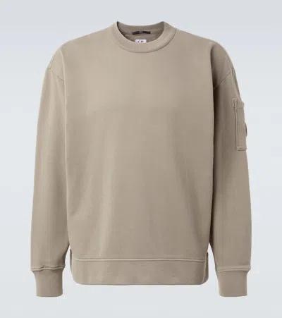 C.p. Company C. P. Company Lens Cotton Sweatshirt In Neutral