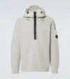 C.p. Company Logo Hooded Sweater In White