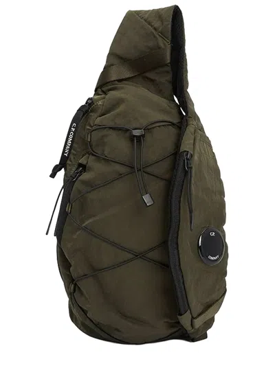 C.p. Company C. P. Company Lens-detail Drawstring Backpack In Green