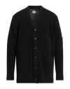 C.p. Company C. P. Company Man Cardigan Black Size Xl Cotton In Black
