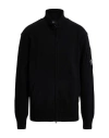 C.p. Company C. P. Company Man Cardigan Black Size Xxl Wool, Polyamide