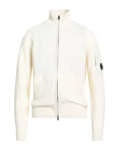 C.p. Company C. P. Company Man Cardigan Cream Size 38 Wool, Polyamide In White