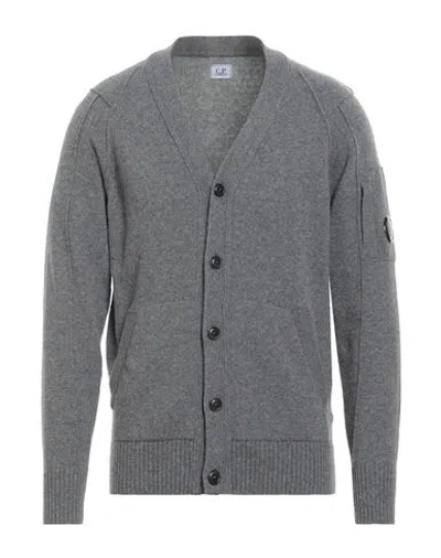 C.p. Company C. P. Company Man Cardigan Grey Size 44 Wool, Polyamide In Gray