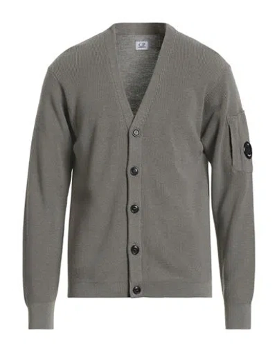 C.p. Company C. P. Company Man Cardigan Khaki Size Xxl Virgin Wool, Polyester In Nude