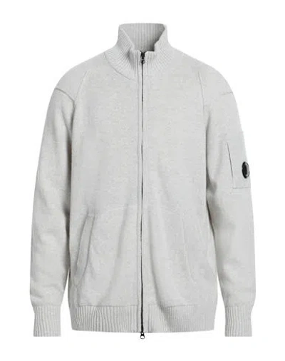 C.p. Company C. P. Company Man Cardigan Light Grey Size Xxl Wool, Polyamide In Gray