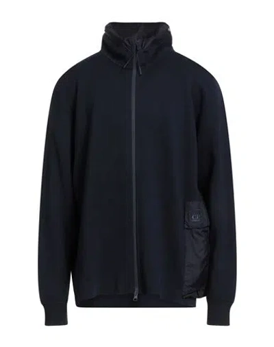 C.P. COMPANY C. P. COMPANY MAN CARDIGAN MIDNIGHT BLUE SIZE 3XL COTTON, POLYAMIDE