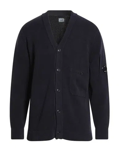 C.p. Company C. P. Company Man Cardigan Midnight Blue Size Xl Cotton
