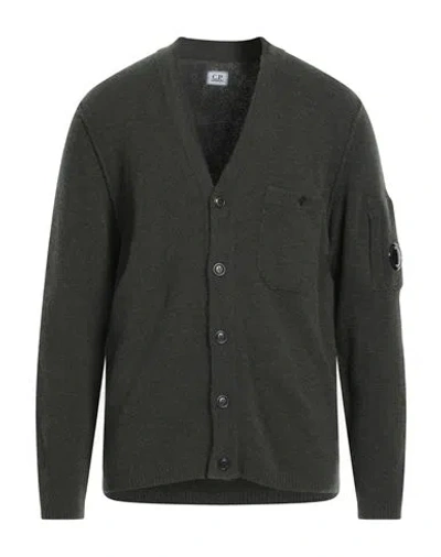 C.p. Company C. P. Company Man Cardigan Military Green Size Xxl Polyamide, Wool, Acrylic, Alpaca Wool, Elastane
